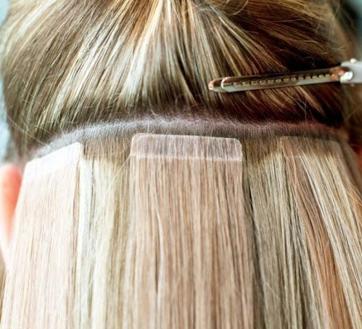 Aplique de cabelo com fita