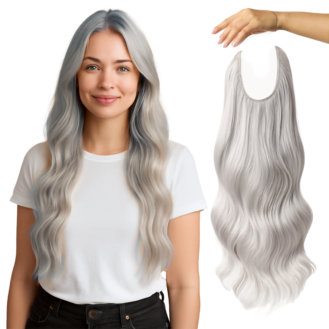 Aplique Loiro Platinado Cinza Entrega Rápida