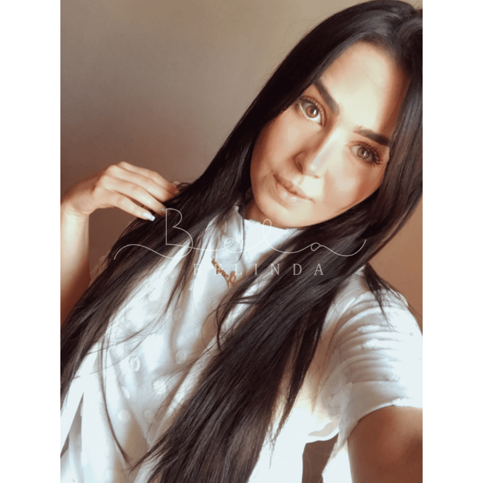 Bela Belinda Aplique Castanho Escuro Entrega Rápida