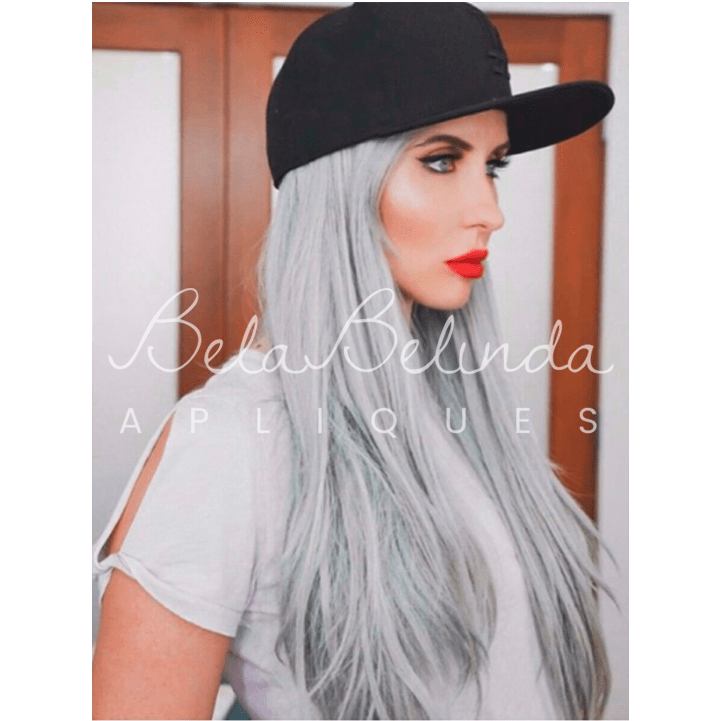 Bela Belinda Aplique Loiro Platinado Cinza Entrega Rápida