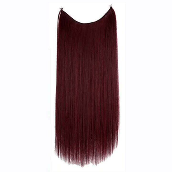 Bela Belinda Liso / 60cm Aplique Marsala Entrega Rápida