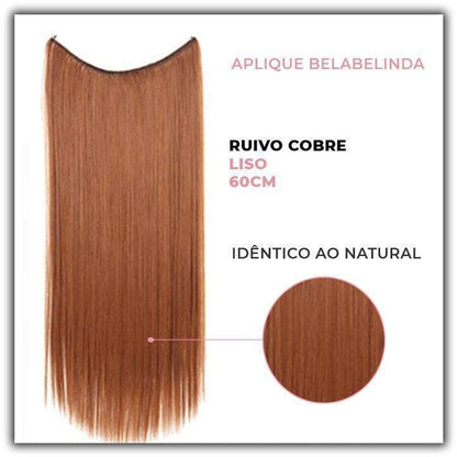 Bela Belinda Ondulado / 60cm Aplique Ruivo Cobre Entrega Rápida