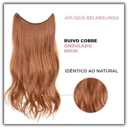 Bela Belinda Ondulado / 60cm Aplique Ruivo Cobre Entrega Rápida